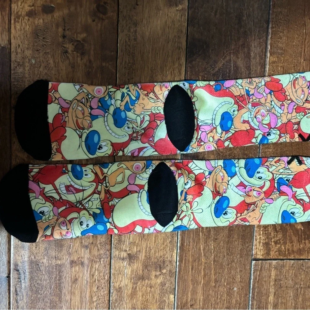 Odd Socks REN & STIMPY- men’s crew socks